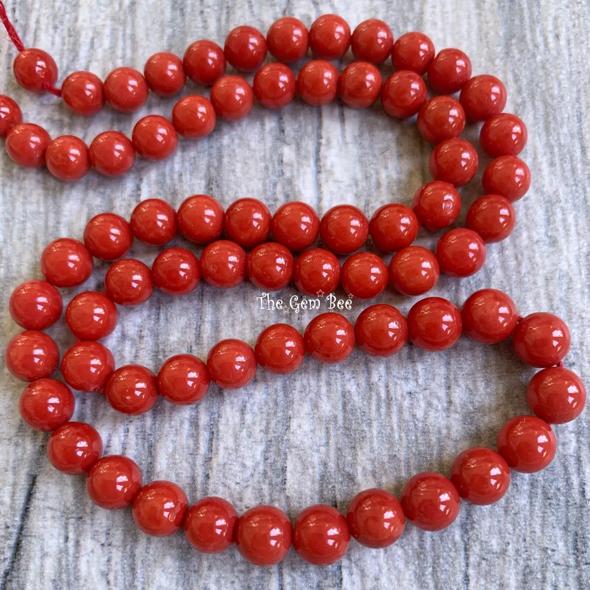 Red on sale coral beads