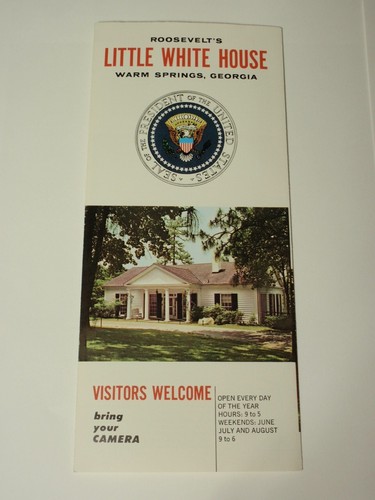Vintage Roosevelt’s Little White House Warm Springs Georgia Brochure - Picture 4 of 4
