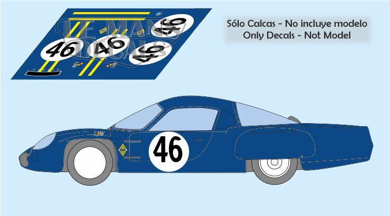 MINIRACING 0173 Scale 1/43 | RENAULT ALPINE A210 N 46 24h LE MANS 1966