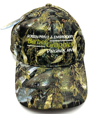 BARBER GRAPICS (MN) hat green adjustable cotton cap *NEW*