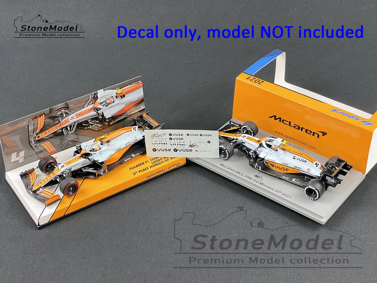 ミニチャンプス1/43 MCL35M ノリス 2021 モナコ Gulfカラー Mclaren F1 MCL35M #4 Lando Norris Monaco 2021 Podium Gulf