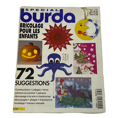 Vintage ANNA Special Burda French Edition Magazine 2018,Bricolage Pour Les Enfan