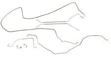 Complete Galfan Steel Prebent Brake Line Kit For Convertibles With Front Disc