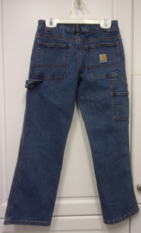 CARHARTT Girls Size 10 Adjust Waist Carpenter Blue Jeans
