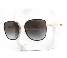 Michael Kors Empire Square 2 Sunglasses MK 1129J 10148G Pale Gold Black w/case