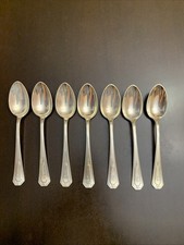 R Wallace  Sons Sterling Silver Baby Spoons Lot Of 7 Monogram L 214g