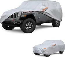 Car Cover Custom Fit for Jeep Wrangler 4 Door 2006-2025 JL JK, 6 Layer Heavy ...