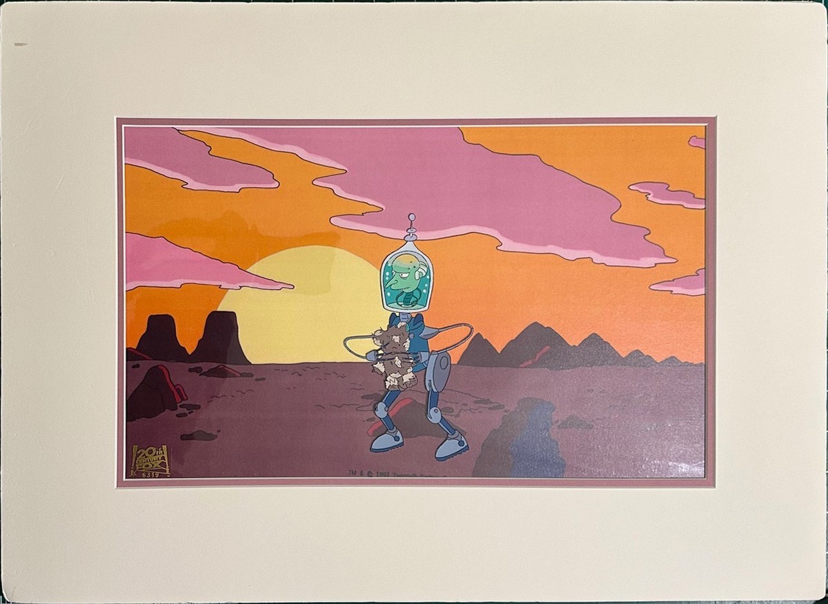 Simpsons Original Production Animation Pan Cel of Mr. Burns Bobo
