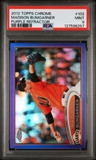 2012 Topps Chrome - Madison Bumgarner #102 Purple Refractor PSA 9