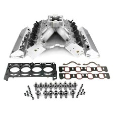 Ford 351w 9.5 Deck Fusion Manifold Hyd Ft Cylinder Head Top End Engine Combo Kit