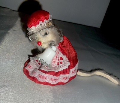 Vtg Real Fur Mouse Eye Glasses West Germany   2 1/2 . (Hard To Find )