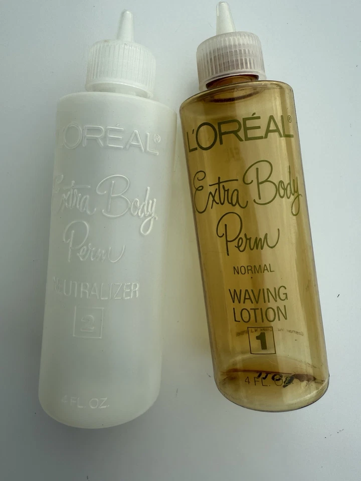 Loción neutralizadora LOREAL vintage botellas permanentes peluquería cuerpo extra 4 fl oz Foto 2 de 4
