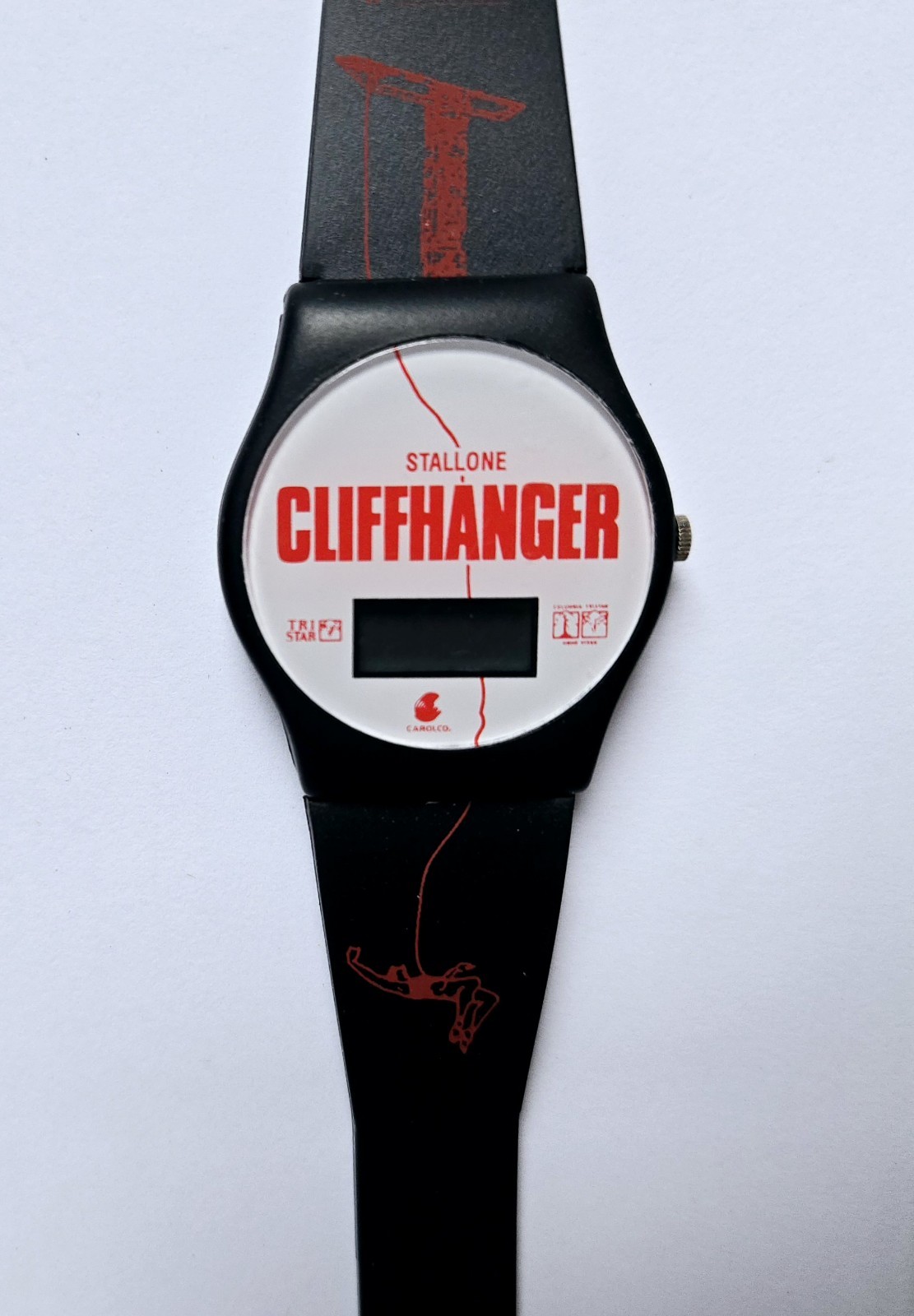VINTAGE 1993 CLIFFHANGER MOVIE PROMO DIGITAL WATCH STALLONE RENNY HARLIN FILM