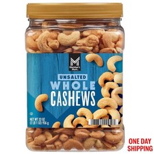 Member's Mark Unsalted Whole Cashews 33oz Bulk Nuts Healthy Snack