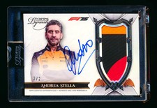 2025 Topps Dynasty F1 #DAP-AST Andrea Stella Black Patch Autograph #2/2