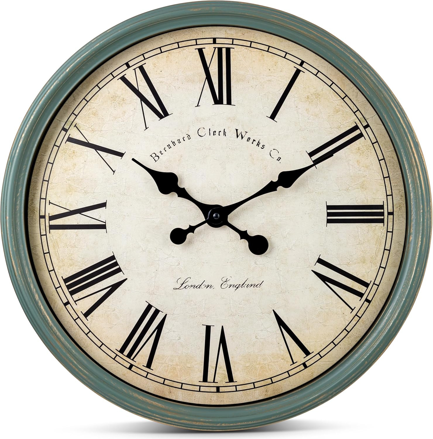 Large Decorative Wall Clock 20 Inch Silent Non Ticking Batte