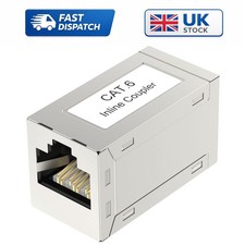 Plug-and-Play Cat6 RJ45 Coupler - Extend Your Ethernet Connections Easily