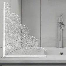 2 PCS Shower Splash Guard for Tub Corner, Self-Adhesive Shower Guards to Keep...