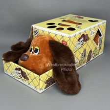 Pound Puppies Classic Brown Puppy Extra Long  Fuzzy Ears Stuffed Plush