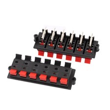 2pcs 12 Way Push Release Connector Plate Stereo Speaker Terminal Strip Block