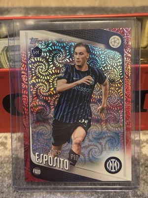 Francesco Pio Esposito /5    Topps 2025-26 UEFA CC UCC RC Inter 163 1/5 Rookie