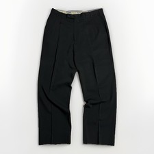 Yves Saint Laurent Vintage Black Pure Wool Dress Pants W38 Made in Canada