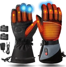 Rechargeable Heated Gloves for Men Women,7.4V Fast Heating Glove Liners, Hand Wa