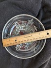 Clear Pressed Glass Round Dish with Acorn and Leaf Pattern, 6 Inch Decorative — photo 3