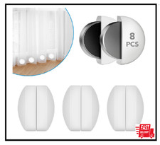 8 Pcs Shower Curtain Weights Silicone Wrapped Heavy Duty Shower Curtain Magnets