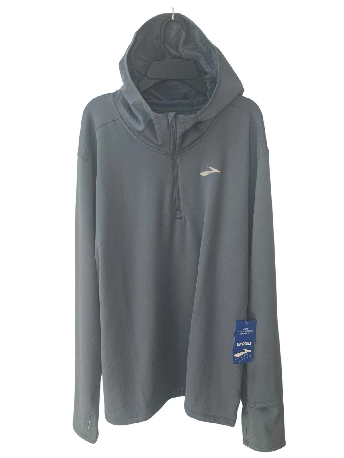 Brooks Notch Thermal Running Hoodie 3.0 Storm Gray Men's Size XL MSRP$100 NWT