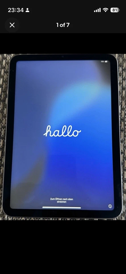 ipad mini 6 generation 64gb Schwarz WiFi+5G (cellular)