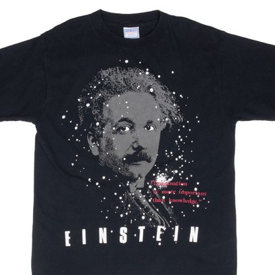 VINTAGE ALBERT EINSTEIN 1990S TEE SHIRT SIZE LARGE MADE IN USA