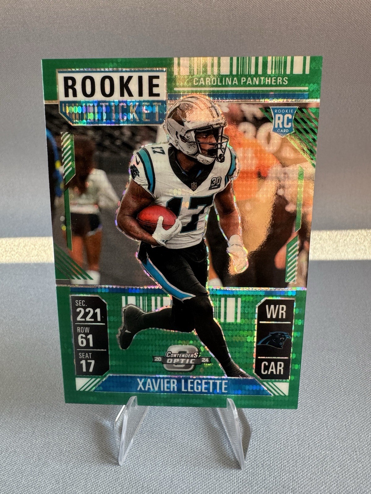2024 Panini Contenders Optic Rookie Ticket Xavier Legette #99 /49 Panthers RC