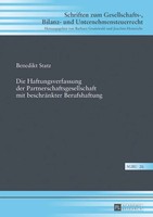 Die Haftungsverfassung Der Partnerschaftsgesellschaft Mit BeschräNkter...