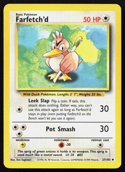 Farfetch'd 27/102 Base Set Unlimited Uncommon Pokémon Card