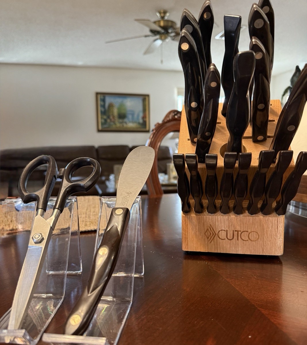 Signature Set Cutco Knife Block Cutco Homemaker Block Smoke Pets Free