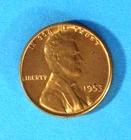 1953, 1953 D,  1953 S CHOICE  RED UNCIRCULATED  WHEAT CENT