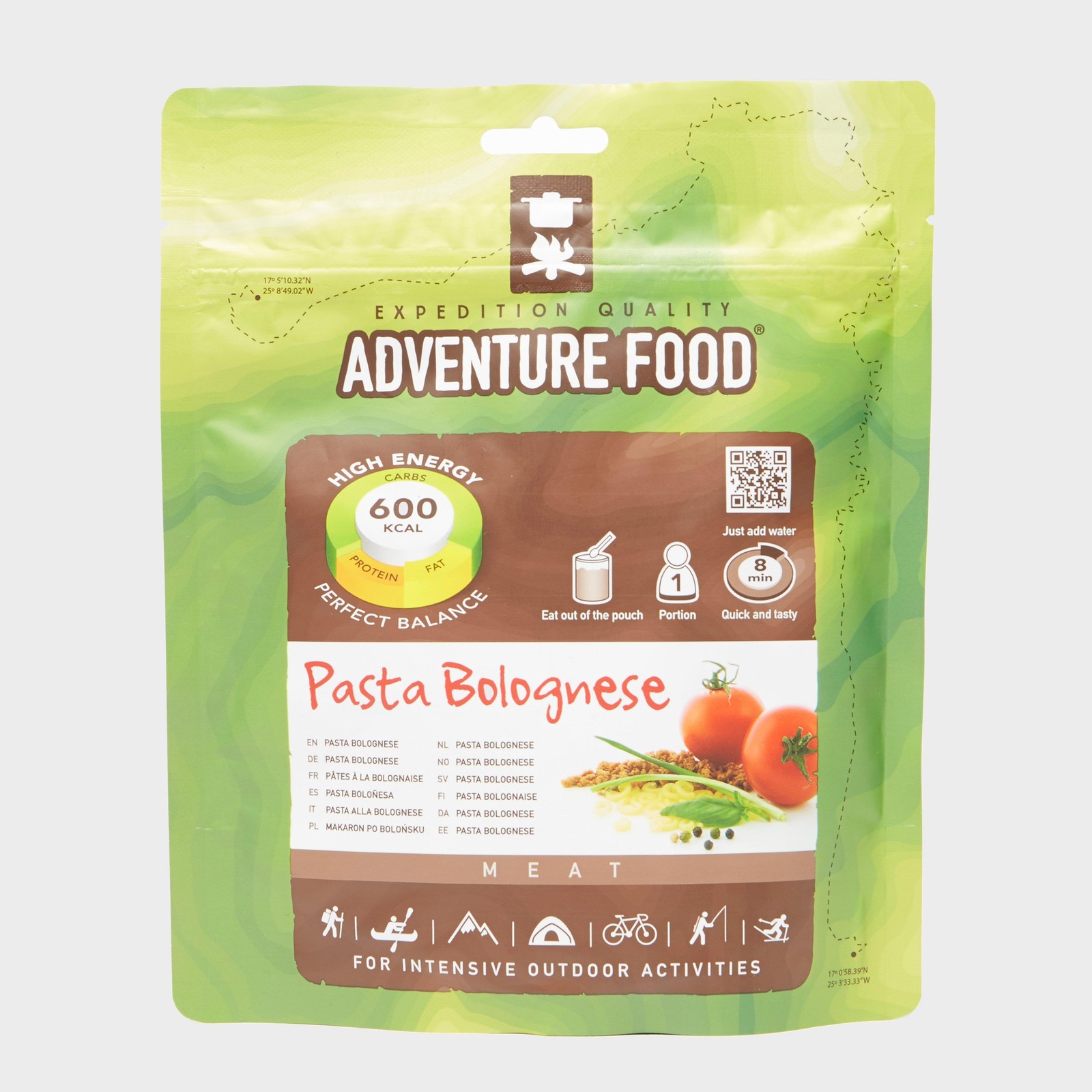 New Trekmates Adventure Foods Pasta Bolognese Camping Hiking Food