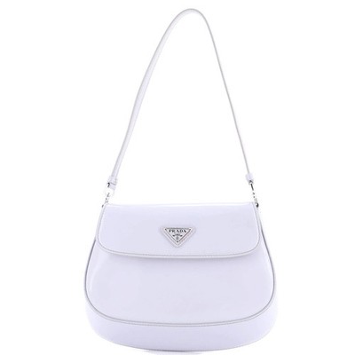 Prada Cleo Flap Shoulder Bag Spazzolato Leather Small