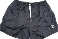 Mitre Vintage 1990s Black Nylon Soccer Shorts Adult Size XL