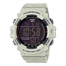 Casio Men  s White Digital Watch with Black Dial - AE-1500WH-8B2V