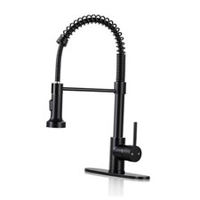 Kitchen Faucets with Pull Down Sprayer - Dual Mode Matte Black Standard