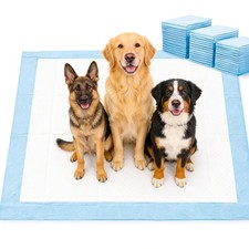 XXXXL Dog and Puppy Pee Pads, 55.1 x 31.5 Inch Leakproof Disposable Pet Train...