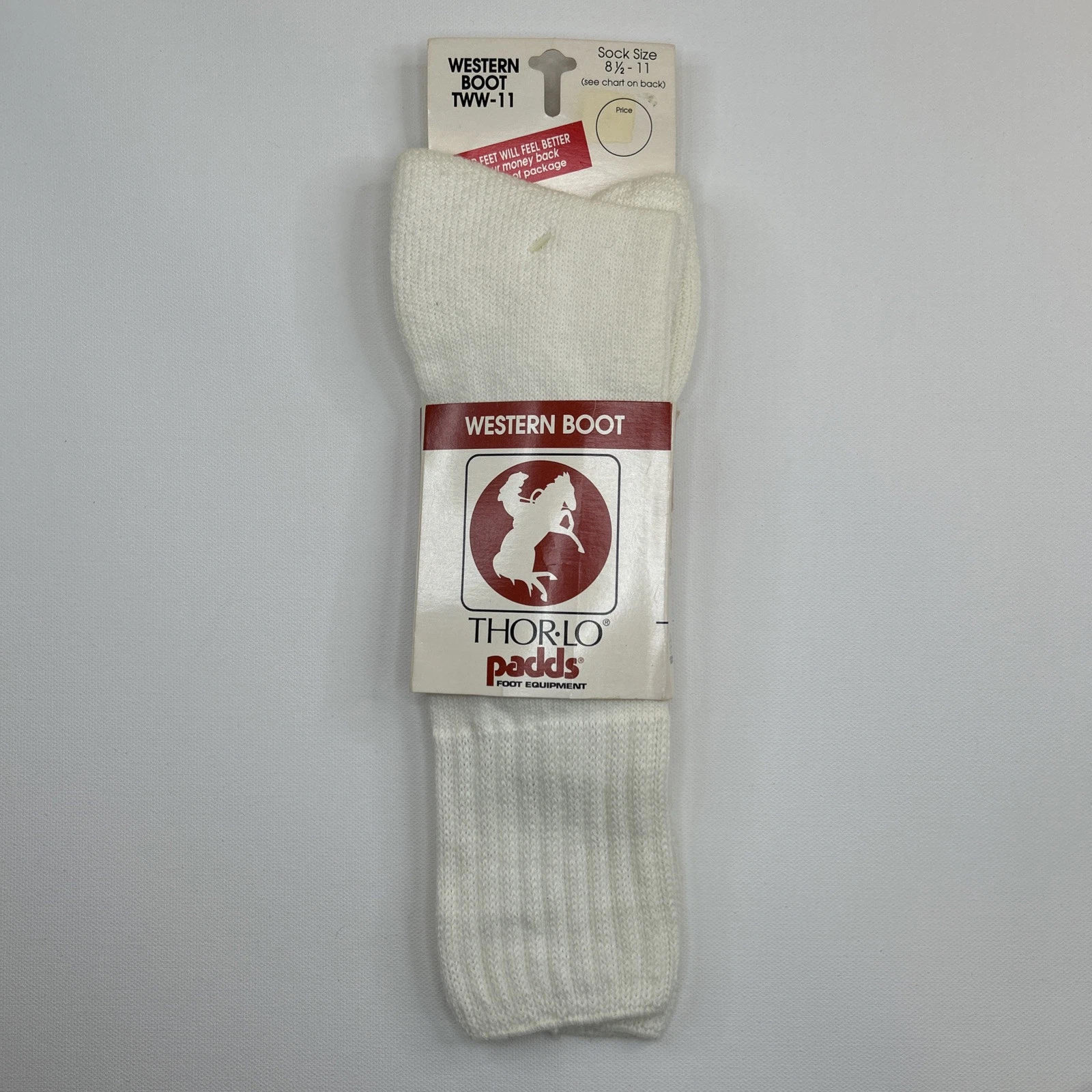 VTG Socks Thorlo Acrylic Western Boot 8.5-11 Mid Calf 90s White Thorlos TWW-11
Opens in a new window