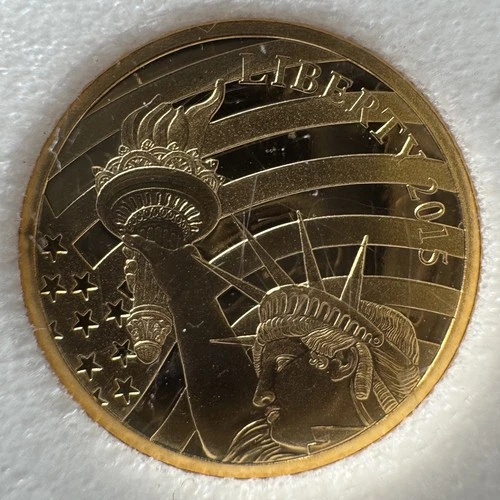 2015 Cook Islands $5 Liberty Gold Coin 1/10 Oz - .240 – READ DESCRIPTION -