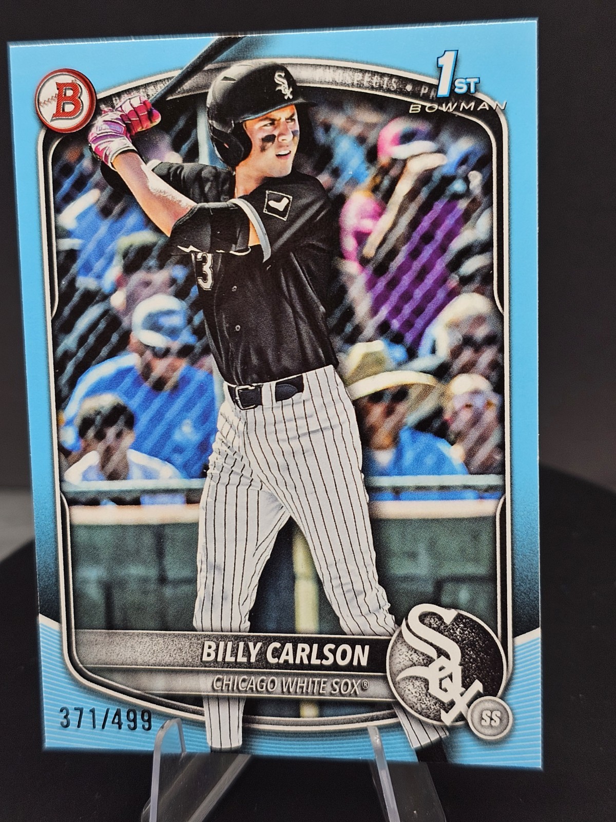 2025 Bowman Draft Billy Carlson 1st Bowman Sky Blue Border/499 Chicago White Sox