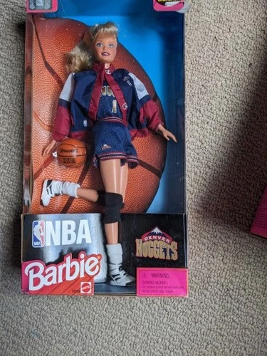 NBA Barbie Doll Denver Nuggets - Basketball Uniform - Vintage - 1998