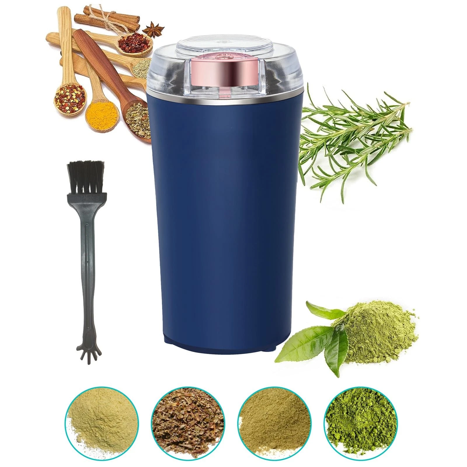 One-Touch Stainless Steel Electric Herb & Spice Grinder for Coffee, Nuts, Seeds
Opens in a new windo