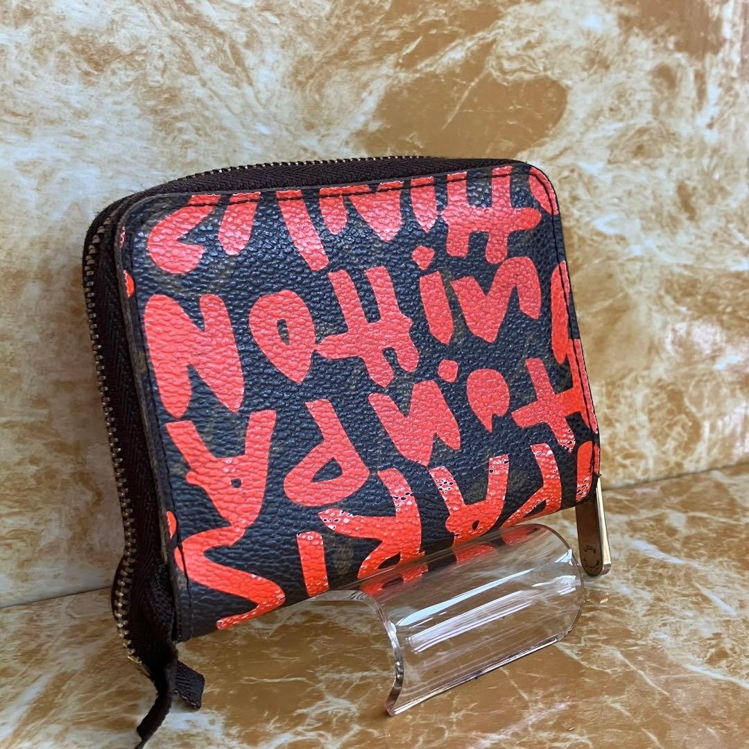 Louis Vuitton Monogram Graffiti Zippy Coin Purse Orange M93708
