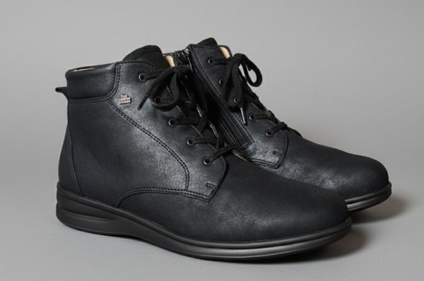 Women Finn Comfort Boots Black Leather 39